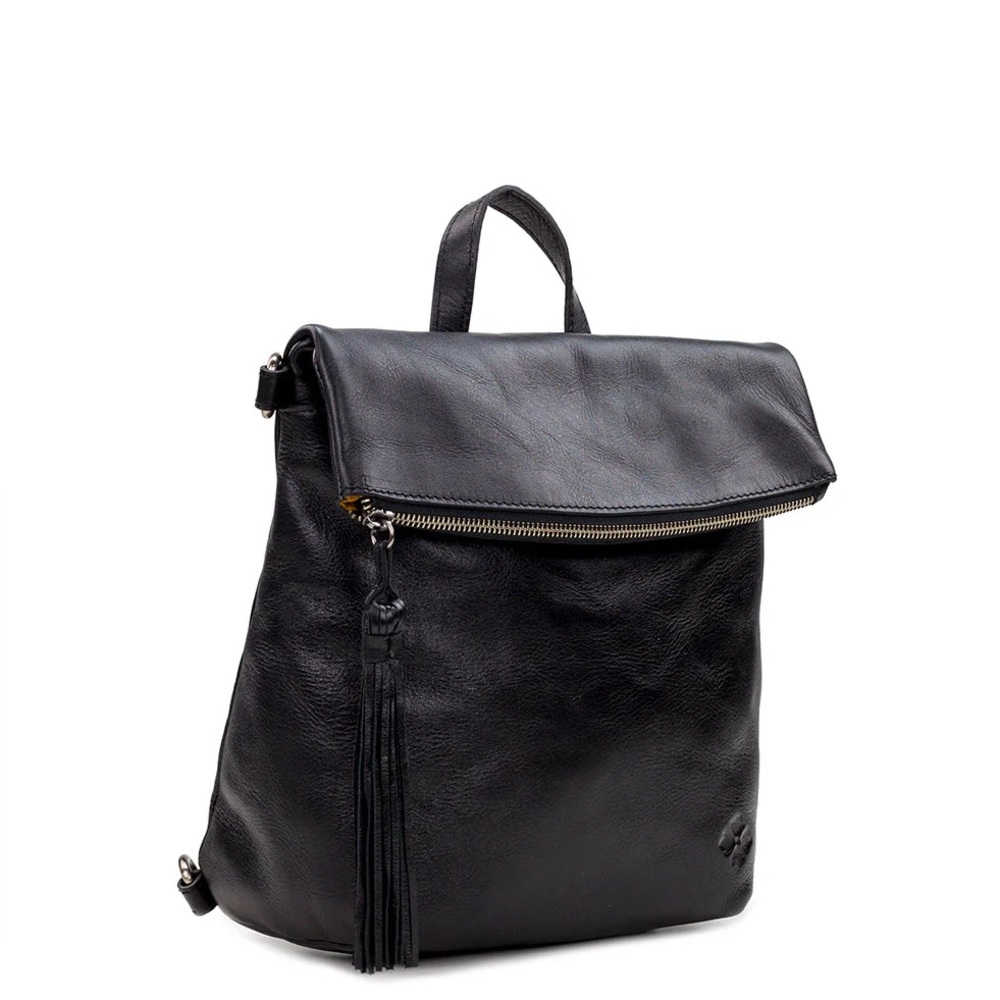 Patricia Nash Luzille Fold Over Leather Backpack Purse